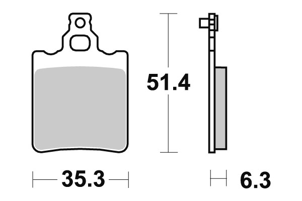 Sbs Jarrupalat Racing Sintered - Moottoripyörän jarrupalat - D220757 - 1