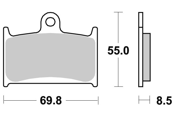 Sbs Jarrupalat Sintered - Moottoripyörän jarrupalat - D2627 - 1