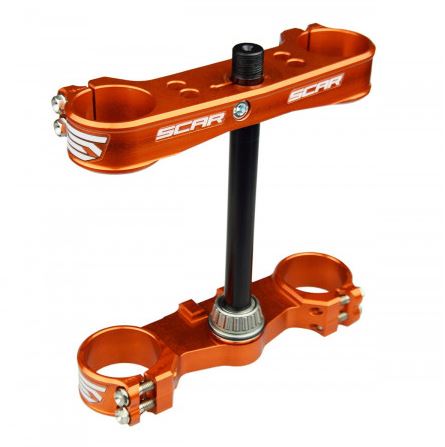 Scar Triple clamps 125SX 250SX 300SX 250SX-F 350SX-F 450SX-F 2023 TC125 TC250 F - Moottoripyörän T-kappaleet - D480257 - 1