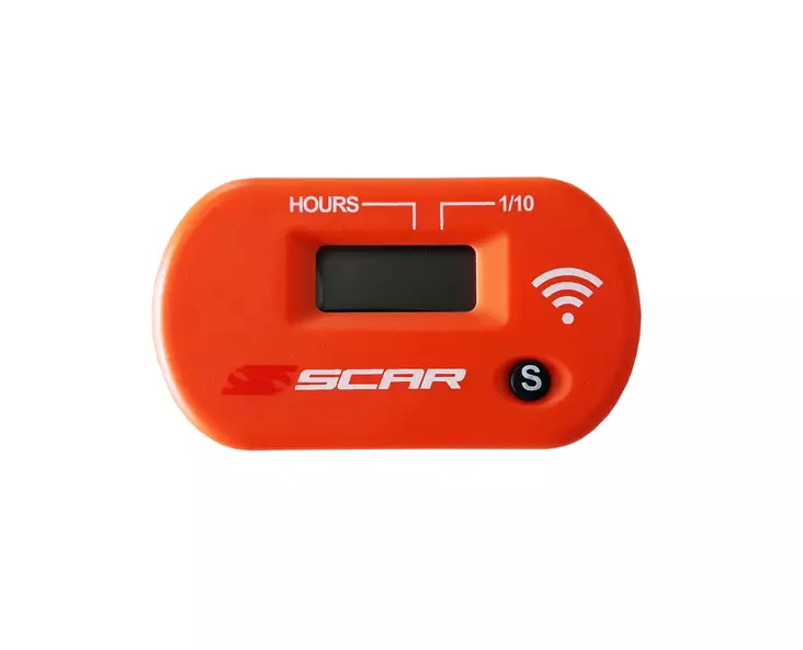 Scar Wireless Hour Meter working by vibrations - Orange color - Moottoripyörän tuntimittarit - D269417 - 1
