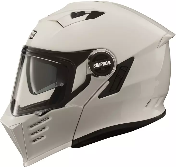 Simpson Darksome 06 solid avattava kypärä valkoinen - Avattavat kypärät - D491027 - 1