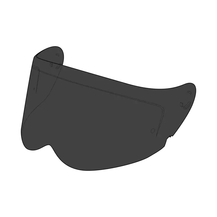 SIMPSON Venom/Speed visiiri Tumma - Kypärän visiirit - D380857 - 1