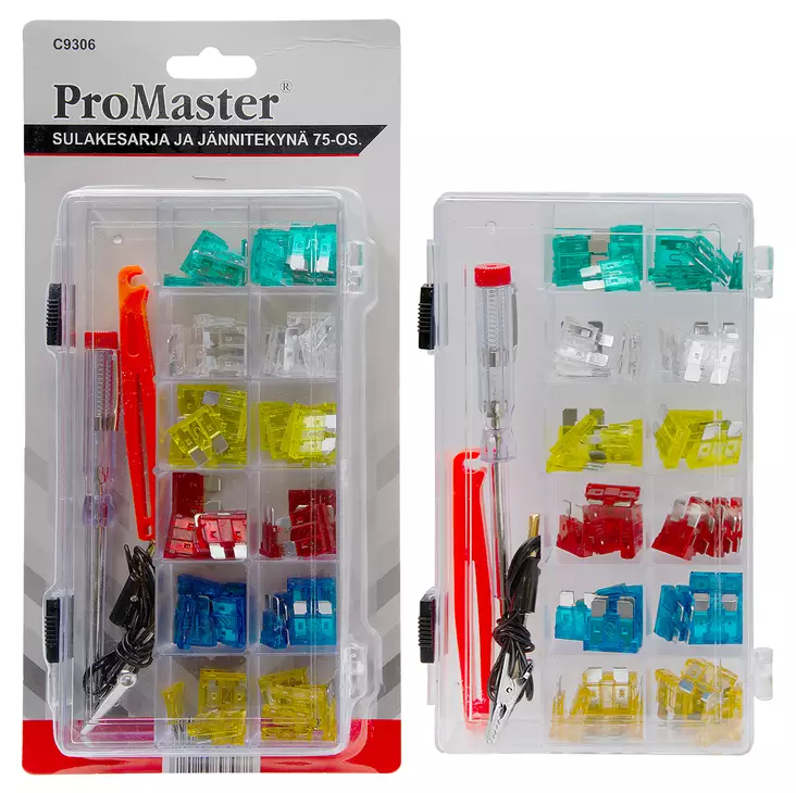 Sulakesarja + jännitekynä 75-os. - Moottorityökalut - LX2437 - 1