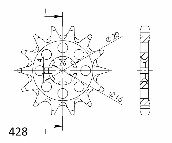 Supersprox / JT Eturatas 555.13 - Moottoripyörän eturattaat - D26527 - 1
