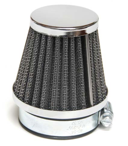 Tec-X Ilmansuodatin, Kiinitys Ø 54mm, (Ø 75 - 51mm x p. 68mm) - Mopon ja skootterin ilmansuodattimet - D1647 - 1
