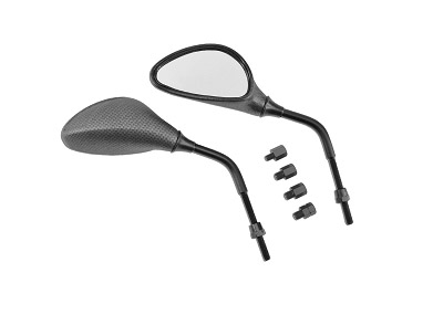 TNT Peili, MAC 3, Matta Carbon-kuvio, Pari, M8 oikea (M8 vas./M10 oik./M10 vas.) - Mopon ja skootterin peilit - D134387 - 1