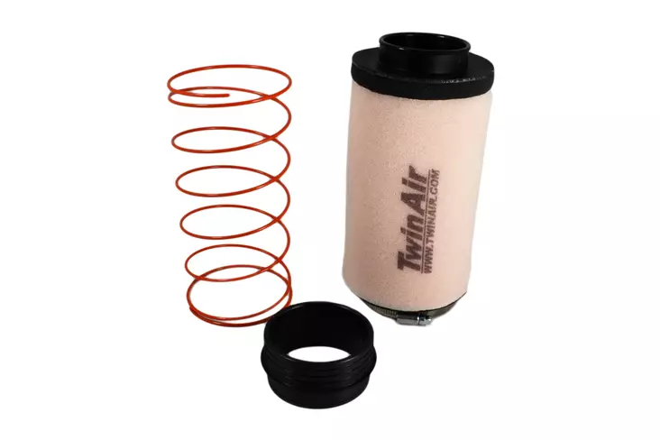 Twin Air Ilmansuodatin (FR) + Spring Polaris 850 09-..1000XP 15-.. (w/Rub 63mm) - Mönkijän ilmansuodattimet - D153597 - 1