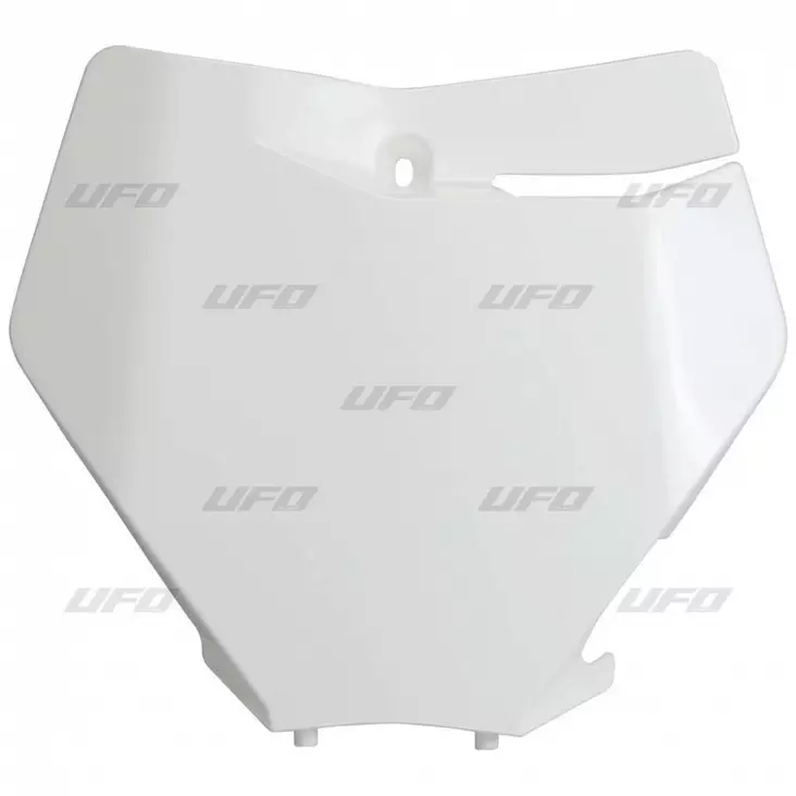 UFO Etunumerokilpi KTM125-450 SX/SXF 2019-22 Valkoinen 047 - Offroad numerokilvet - D383447 - 1