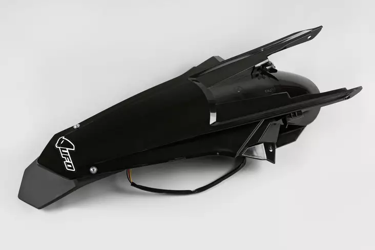 UFO Rear Fender Enduro LED EXC/EXC-F 150-500 2017-19 Musta 001 - Offroad lokasuojat ja jatkeet - D402897 - 1