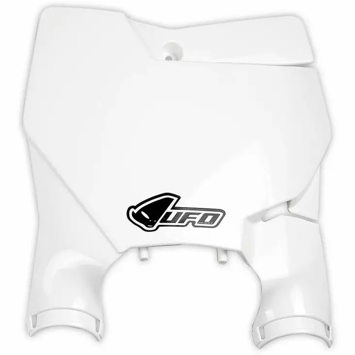 UFO Stadium Front number plate KTM 125/450 SX/SX-F 16-22 White 047 - Offroad numerokilvet - D251287 - 1