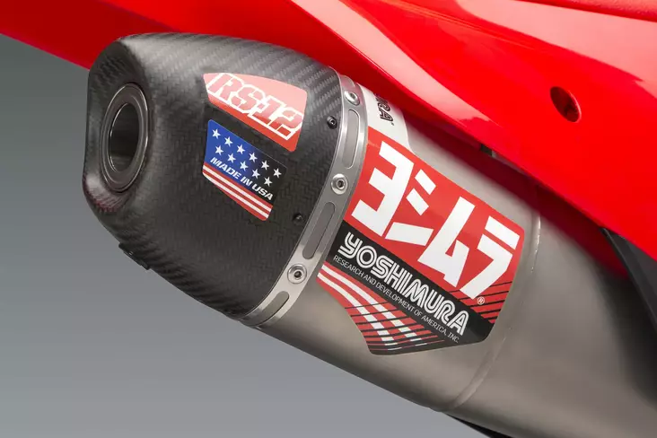 Yoshimura MUFFLER BADGE RS-12 Decal Set (4 pcs) - Moottoripyörän pakoputken osat - D417757 - 1