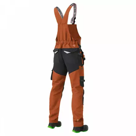 Bibpants w hanging pockets titan flexpro, brown c54/188, pesso - Työhaalarit - 503-DP125R-C54-188 - 2