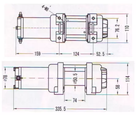BRONCO GEN I WINCH 2500 Wire - Mönkijän vinssit - D93778 - 2