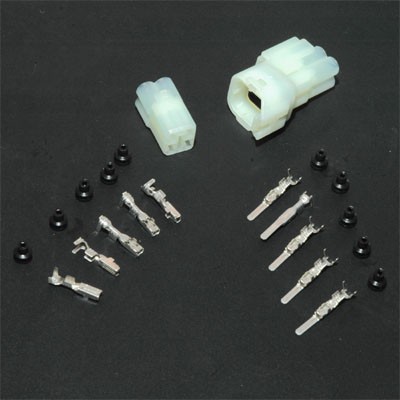 Electrosport 4-napainen neliönm. vesitiivis liitinsarja Kirkas - Motorsport varaosat ja tarvikkeet - D191408 - 1