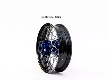 Haan wheel SX&SXF&EXC MODELS 95-15 17-5,00 BLACK RIM/BLUE HUB - Moottoripyörän vanteet - D164808 - 1