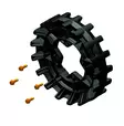 Camso Sprocket 17 teeth 4S, 4 bolt 3/8-16 x 1 1/4 - Mönkijän telasarjojen varaosat - D116178 - 1