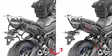 Givi Putkisivutelineet Rapid release V35-laukuille Tracer 900/Tracer 900 GT (18) - Kiinnityssarjat ja tavaratelineet - D262928 - 1