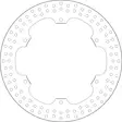 GOLDFREN jarrulevy yd320 hd216 id198 t3,6 - Moottoripyörän jarrulevyt - D311118 - 1