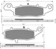 GOLDFREN Jarrupalat 124 Ceramic carbon AD - Moottoripyörän jarrupalat - D227948 - 1