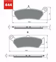 GOLDFREN Jarrupalat 444 Ceramic Carbon S33 - Moottoripyörän jarrupalat - D530338 - 1