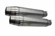 GPR Kawasaki Gpz 500 - S 1988/03 Double univ. EC-Approv. silencer w/o link pipes - Moottoripyörän äänenvaimentimet - D425018 - 3