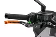 Puig Brake Lever 4.0. Black Exten/Orange Select/Green - Moottoripyörän vivut ja vivunrungot - D529448 - 1