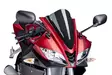 Puig Racing Screen Yamaha Yzf-R125 08-18' C/Carbon Look - Moottoripyörän katteet ja tuulenohjaimet - D298168 - 1