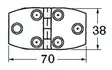 S.S Sarana 70x38mm - Veneen saranat - D124768 - 1