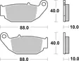 Sbs Jarrupalat Ceramic - Moottoripyörän jarrupalat - D163388 - 1