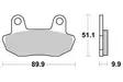 Sbs Jarrupalat Ceramic - Moottoripyörän jarrupalat - D2538 - 2