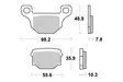Sbs Jarrupalat Ceramic - Moottoripyörän jarrupalat - D2568 - 1