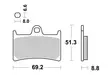 Sbs Jarrupalat Ceramic - Moottoripyörän jarrupalat - D2648 - 2
