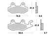 Sbs Jarrupalat Racing Sintered - Moottoripyörän jarrupalat - D220808 - 1
