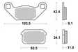 Sbs Jarrupalat Sintered Offroad - Moottoripyörän jarrupalat - D75448 - 2