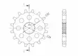 Supersprox Eturatas 423.17 - Moottoripyörän eturattaat - D87838 - 2