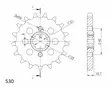 Supersprox / JT Eturatas 338.17 - Moottoripyörän eturattaat - D176708 - 2