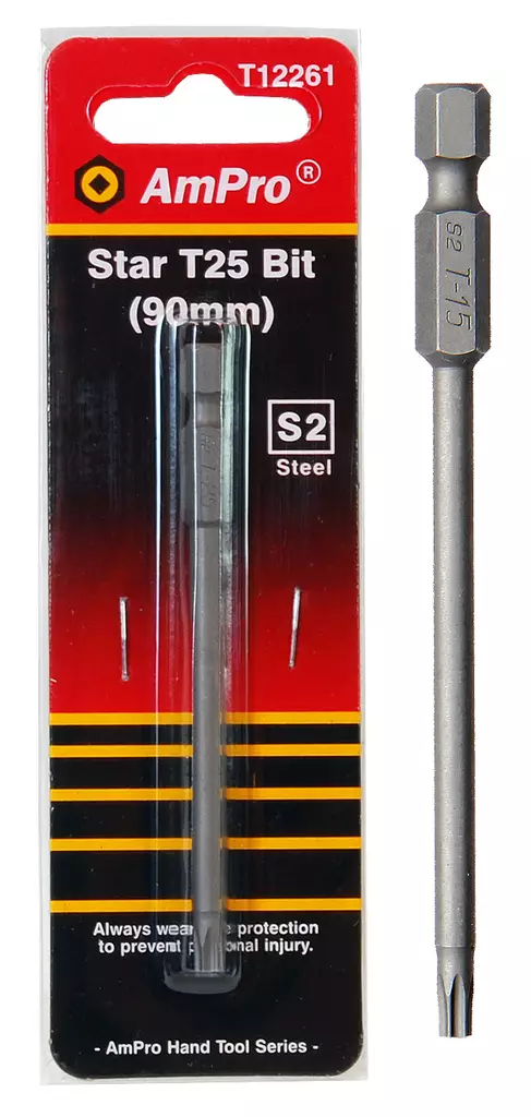 Pitkät torx-ruuvauskärjet 1/4" ampro - Ruuvauskärkisarjat - LX4468 - 1
