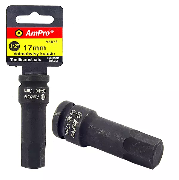 Kuusio-voimakärkihylsyt 1/2" ampro - Hylsyt ja voimahylsyt - LX4508 - 1