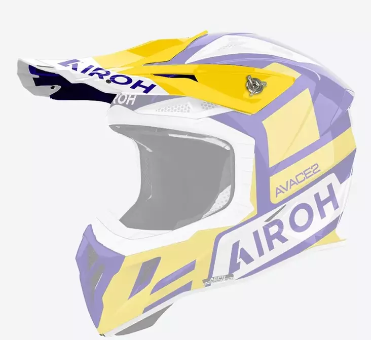 Airoh Aviator Ace 2 Peak Sake Yellow Gloss - Offtoad kypärien lipat - D499138 - 1