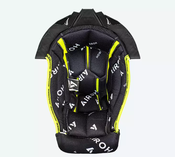 Airoh Twist 3 Crown padding Black/white + black sup. - Kypärän sisusta - D498838 - 1