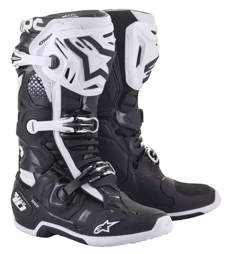 Alpinestars Ajosaapas Tech 10 Musta/Valkoinen - Crossi ajosaappaat - D372128 - 1