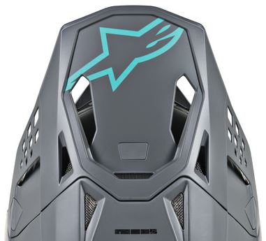 Alpinestars Lippa S-M8 - RADIUM Harmaa/sinivihreä - Offtoad kypärien lipat - D271548 - 1