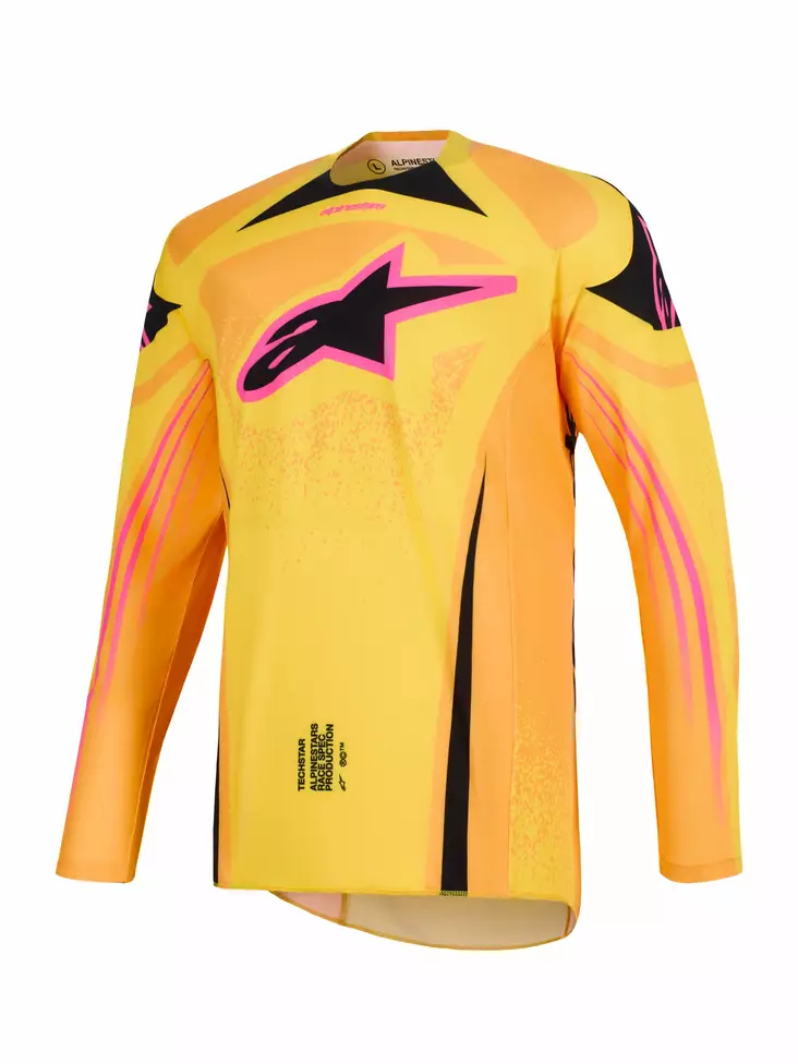 Alpinestars Paita Techstar Nomur Oranssi/Keltainen/Pinkki - Crossipaidat - D512778 - 1