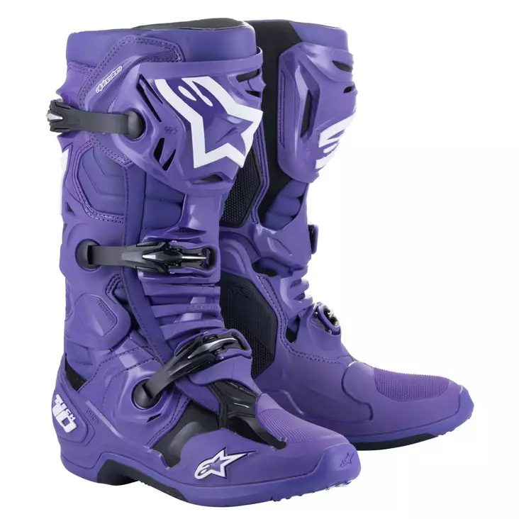 Alpinestars Saapas Tech 10 Violetti/Musta - Crossi ajosaappaat - D494358 - 1