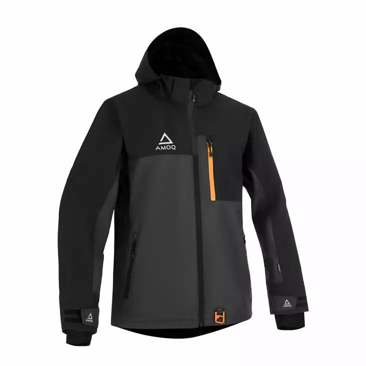 AMOQ Dynamic Takki Vuorellinen Musta/Harmaa/Oranssi - Kelkkatakit - D521528 - 1