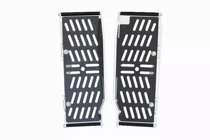 AXP Xtrem Radiator Guards Black spacers TM Racing EN250Fi/EN300Fi 4T 22 - Moottoripyörän jäähdyttimen suojat - D458158 - 1