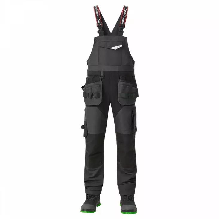 Bibpants w hanging pockets titan flexpro, grey c54/188, pesso - Työhaalarit - 503-DP125P-C54-188 - 1