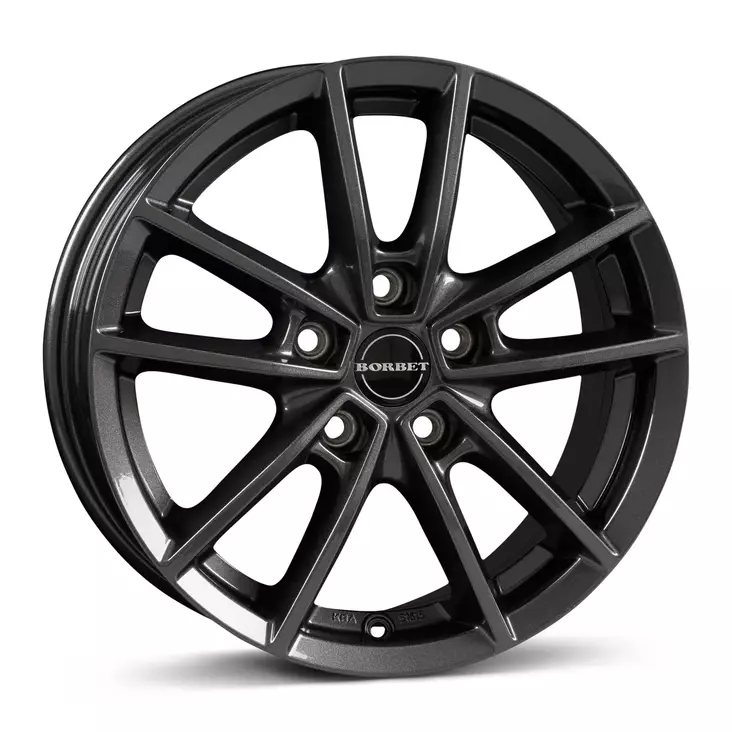 Borbet W 70740 mistral anthracite glossy alumiinivanne 7x17 - 17-tuumaiset alumiinivanteet - 499-95168 - 1