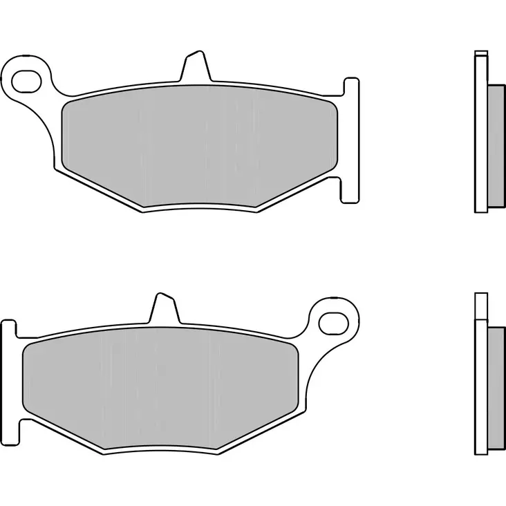 Brembo Jarrupalat Taakse Sintered Road - Moottoripyörän jarrupalat - D83978 - 1