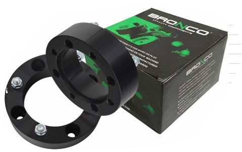 Bronco Levikepalat ATV 2"/51mm 4/156 3/8-24 pari Musta - Mönkijän levikepalat / Spacerit - D435088 - 1
